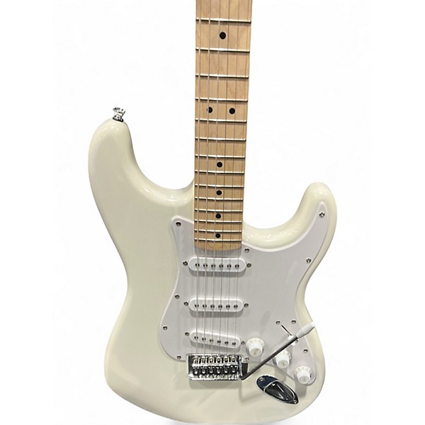 Used Squier Bullet Stratocaster White Solid Body Electric Guitar