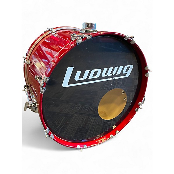 Used Ludwig 4 Piece ROCKER ELITE Red Drum Kit
