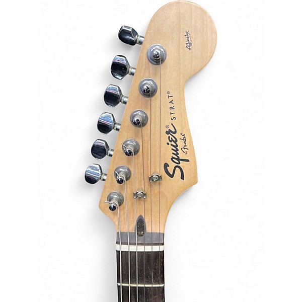 Used Squier Stratocaster II Black and White Solid Body Electric Guitar