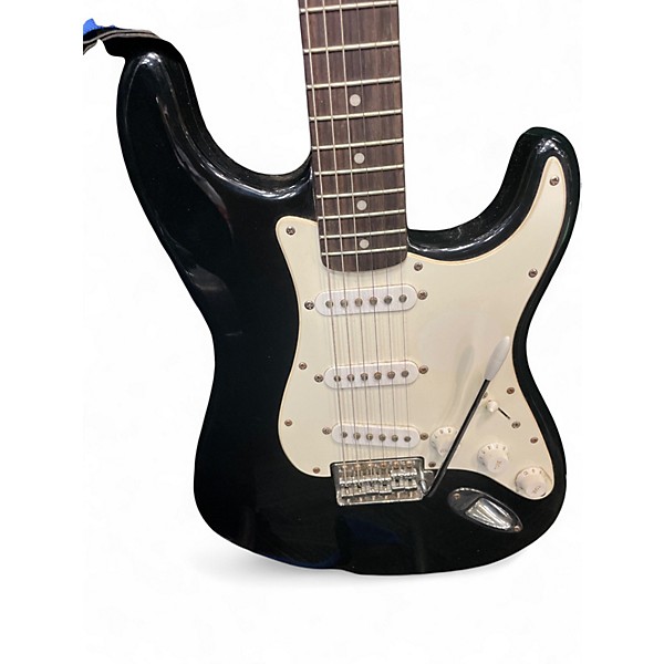 Used Squier Stratocaster II Black and White Solid Body Electric Guitar