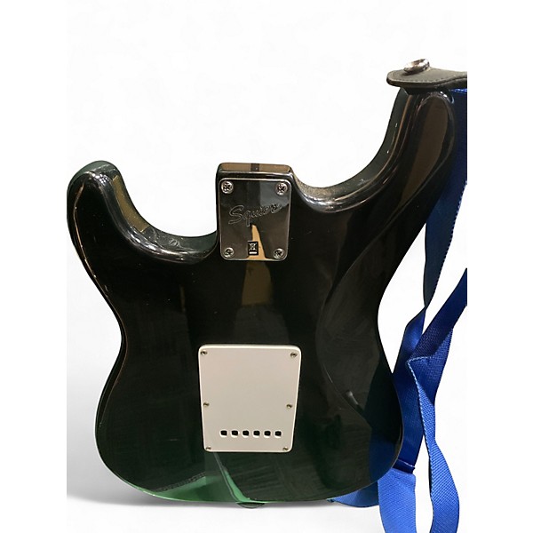 Used Squier Stratocaster II Black and White Solid Body Electric Guitar