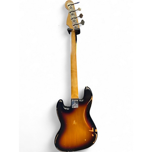 Used Fender Road Worn 1960S Jazz Bass 3 Tone Sunburst Electric Bass Guitar