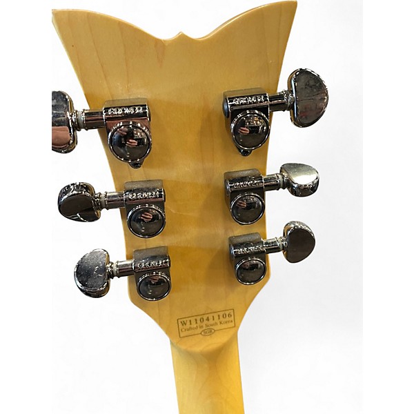 Used Schecter Guitar Research Damien Elite Solo Transparent Red Solid Body Electric Guitar