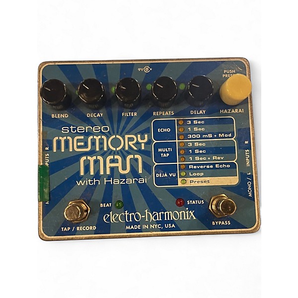 Used Electro-Harmonix stereo memory man Effect Pedal