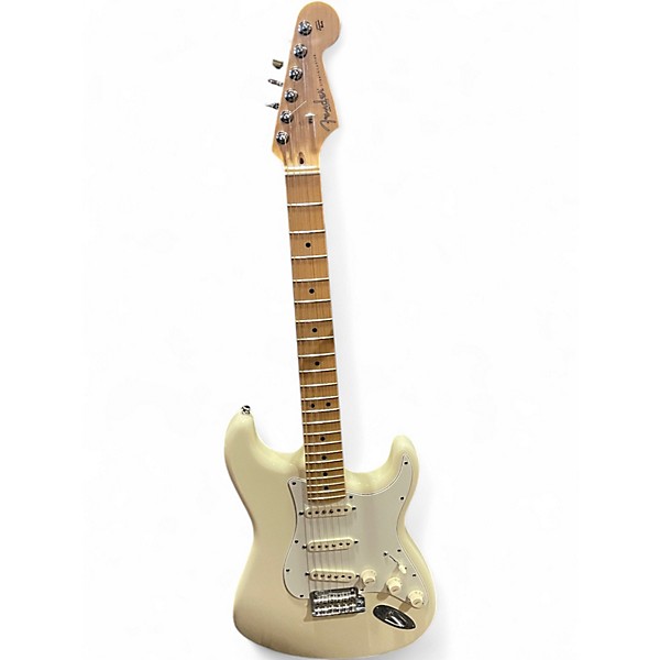 Used Fender American Standard Stratocaster Olympic White Solid Body Electric Guitar
