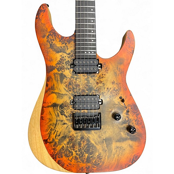 Used Schecter Guitar Research REAPER 6 INFERNO BURST Solid Body Electric Guitar