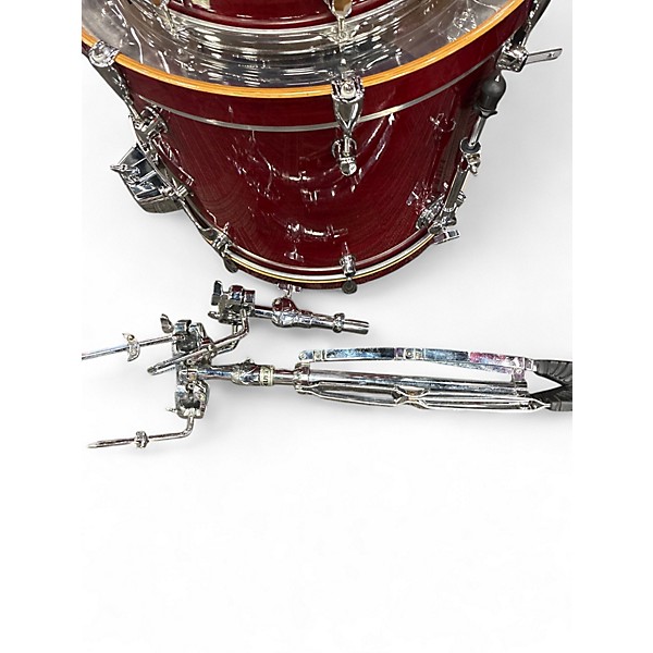 Used Mapex 6 Piece Pro M Burgundy Red Drum Kit