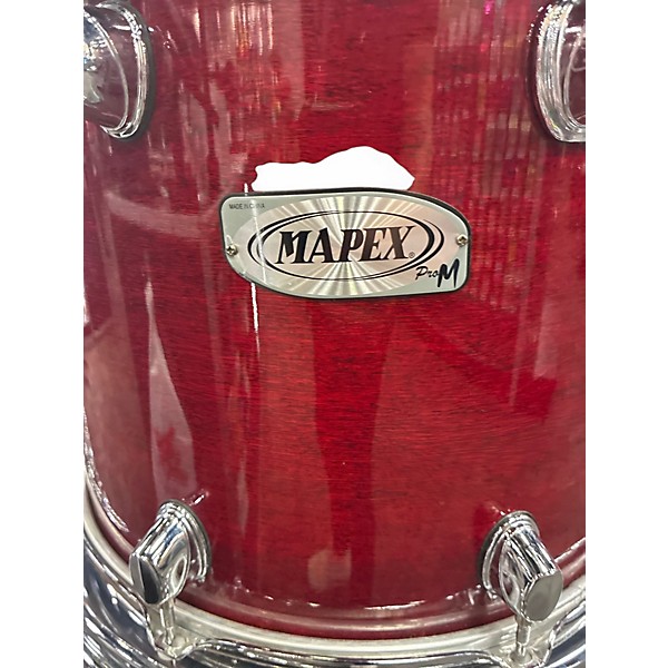 Used Mapex 6 Piece Pro M Burgundy Red Drum Kit