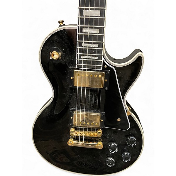 Used Epiphone Les Paul Custom Black Solid Body Electric Guitar