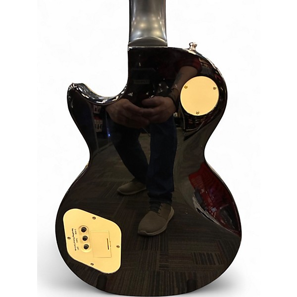 Used 2008 Epiphone Les Paul Ultra Trans Black Solid Body Electric Guitar