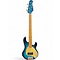 Used Ernie Ball Music Man Stingray 5 String Blue Sparkle Electric Bass Guitar thumbnail