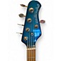 Used Ernie Ball Music Man Stingray 5 String Blue Sparkle Electric Bass Guitar