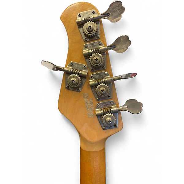 Used Ernie Ball Music Man Stingray 5 String Blue Sparkle Electric Bass Guitar