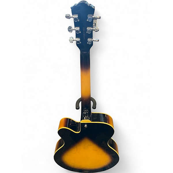 Used Yamaha AE500 2 Color Sunburst Hollow Body Electric Guitar