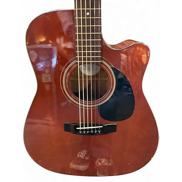 Used Takamine EG-330OHC Trans Brown Acoustic Electric Guitar