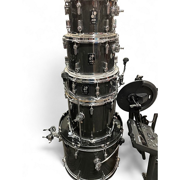 Used Sonare 5 Piece AQX5 DKGRN Drum Kit