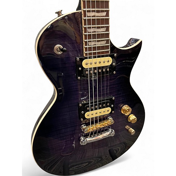 Used ESP LTD EC256FM Trans Purple Solid Body Electric Guitar