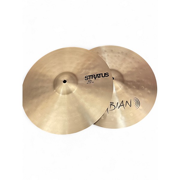 Used SABIAN 14in stratus hihat pair Cymbal