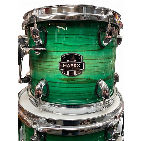 Used Mapex 4 Piece Armory Emerald Green Drum Kit