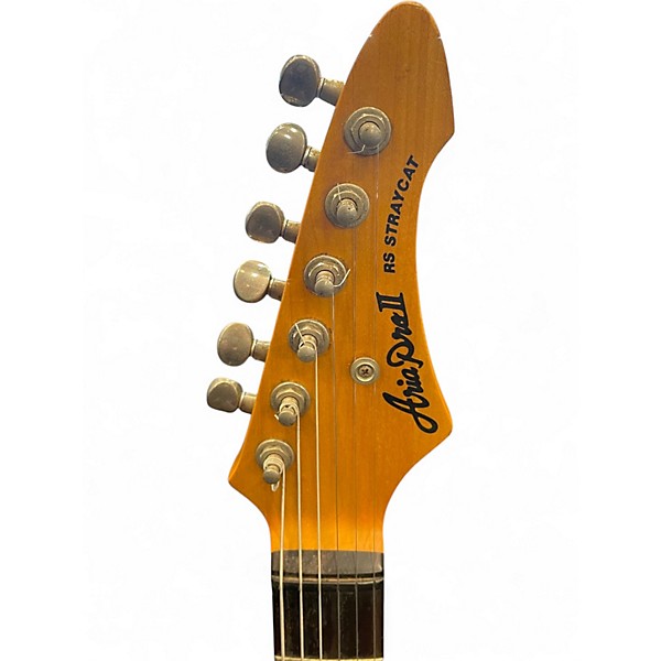 Used Aria Pro II RS Straycat Black Solid Body Electric Guitar