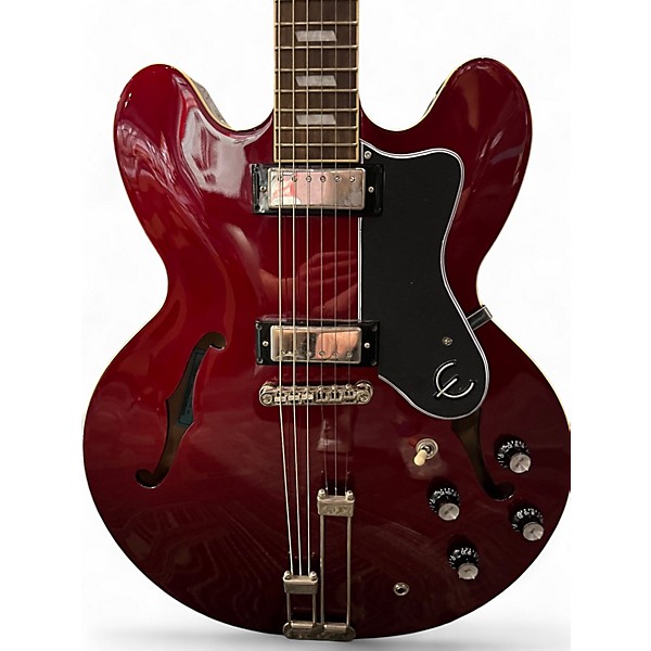 Used Epiphone RIVIERA Red Hollow Body Electric Guitar