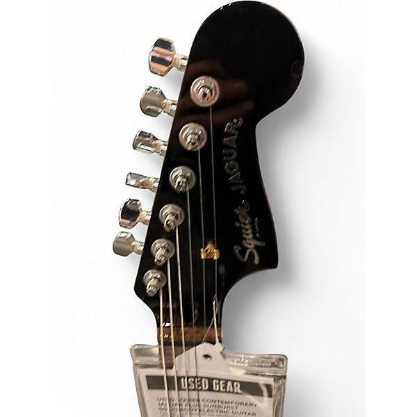 Used Squier CONTEMPORARY JAGUAR Blue Sunburst Solid Body Electric Guitar