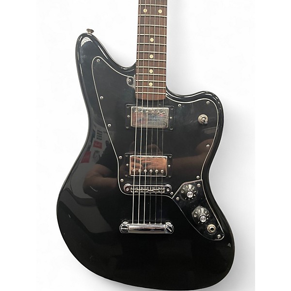 Used Fender Jaguar Black Solid Body Electric Guitar