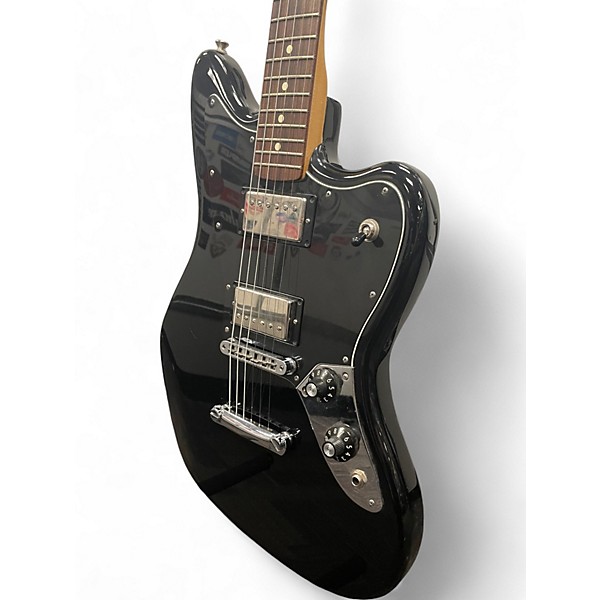 Used Fender Jaguar Black Solid Body Electric Guitar