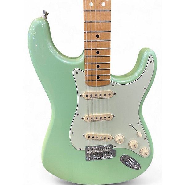 Used Fender Limited Edition Standard Strat Surf Green Solid Body Electric Guitar