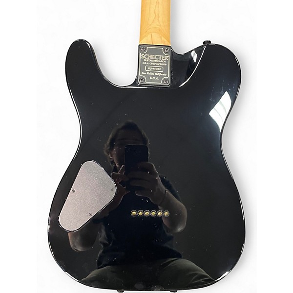 Used Schecter Guitar Research USA CUSTOM SHOP PT HH BLACK Solid Body Electric Guitar