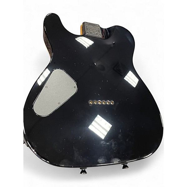 Used Schecter Guitar Research USA CUSTOM SHOP PT HH BLACK Solid Body Electric Guitar