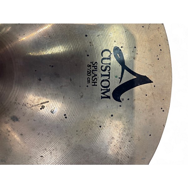 Used Zildjian 8in A Custom Splash Cymbal