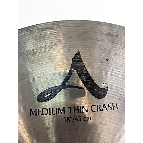 Used Zildjian 18in A Series Medium Thin Crash Cymbal