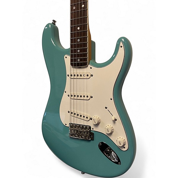 Used Fender Artist Series Eric Johnson Stratocaster Tropical Turquoise Solid Body Electric Guitar