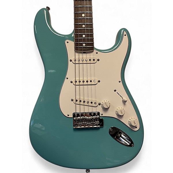 Used Fender Artist Series Eric Johnson Stratocaster Tropical Turquoise Solid Body Electric Guitar