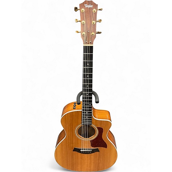 Used Taylor 214CE Deluxe Natural Acoustic Electric Guitar