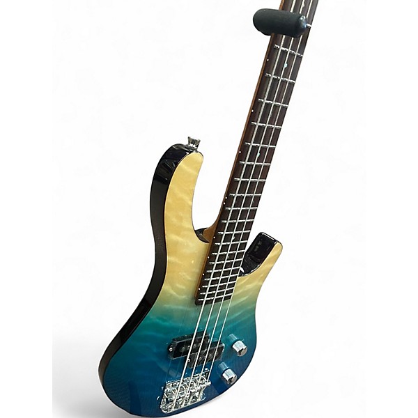 Used Flight MINI BASS TBL TRANSPARENT BLUE Electric Bass Guitar
