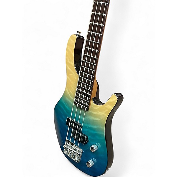 Used Flight MINI BASS TBL TRANSPARENT BLUE Electric Bass Guitar