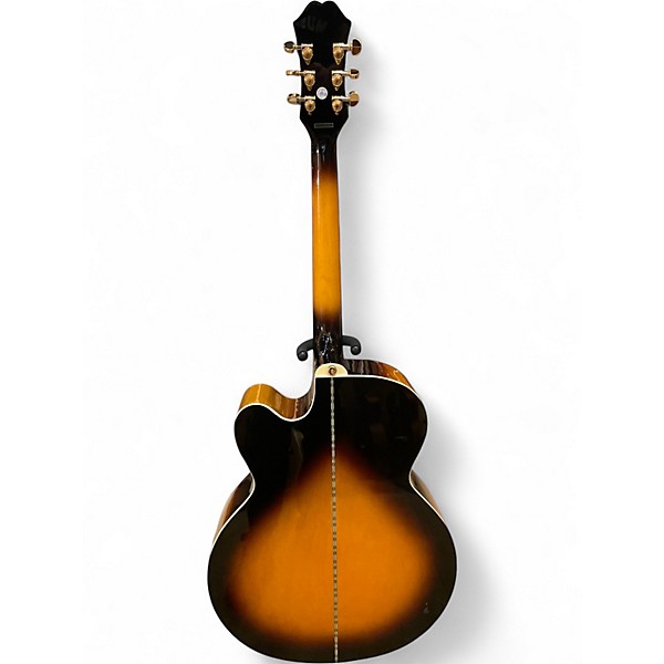 Used Epiphone J-200 ec studio Tobacco Burst Acoustic Electric Guitar