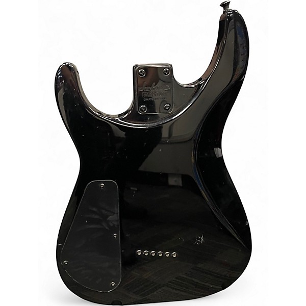 Used Jackson JS32Q DINKY BLACK QUILT Solid Body Electric Guitar