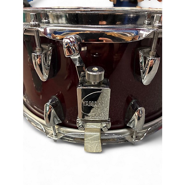 Used Yamaha 14in Birch Custom Absolute Burgundy Drum