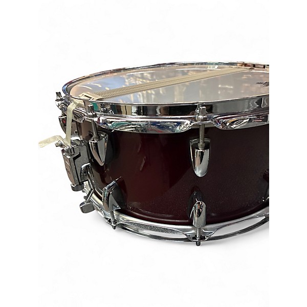 Used Yamaha 14in Birch Custom Absolute Burgundy Drum