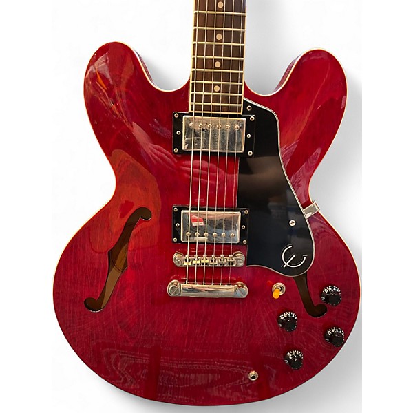 Used Epiphone 59 es-335 dot Trans Red Hollow Body Electric Guitar
