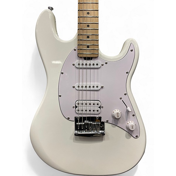 Used Sterling by Music Man Cutless White Solid Body Electric Guitar