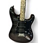 Used Fender American QMT Strat HSS Pale Moon Trans Black Trans Black Solid Body Electric Guitar