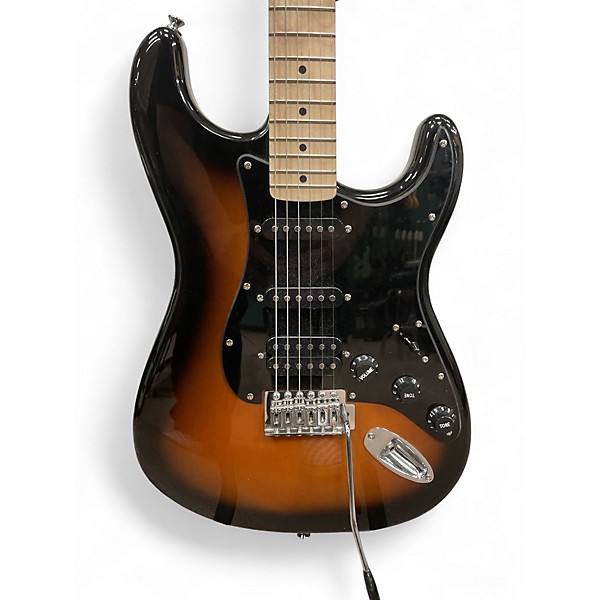 Used Squier Sonic Stratocaster HSS 2 Tone Sunburst Solid Body Electric Guitar