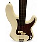 Used Fender Player Precision Fretless  Bass Cream Electric Bass Guitar