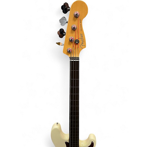 Used Fender Player Precision Fretless  Bass Cream Electric Bass Guitar