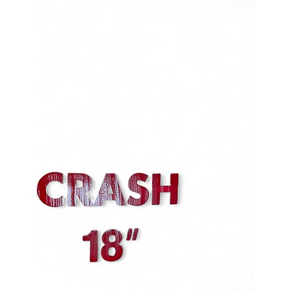 Used Paiste 18in 2002 Crash Cymbal