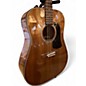 Vintage 1980s Washburn D15M Worn Natural Acoustic Electric Guitar